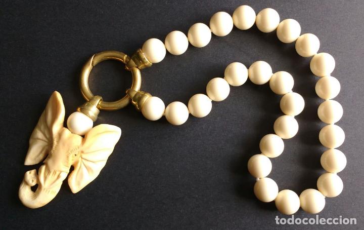 Joalharia: Collar nacar y hueso.