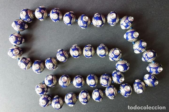 Joyeria: Collar bolas de strass.