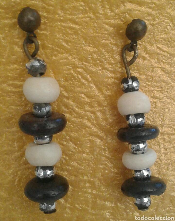 Joyeria: Pendientes hecho a mano con exclusivas piezas vintage metal y madera (Mod. 2)