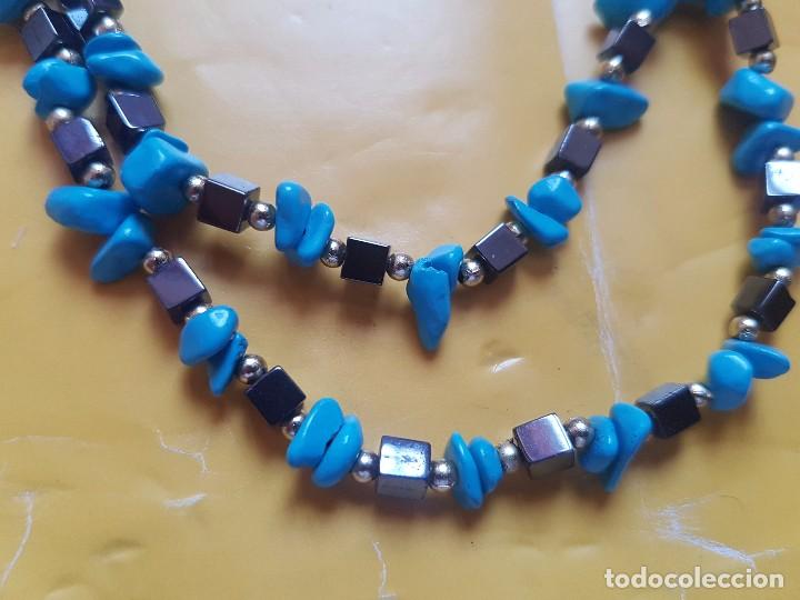 Joyeria: COLLAR CON CUENTAS EN AZUL TURQUESA - Foto 3