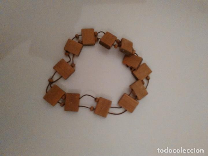 Joyeria: PULSERA ANTIGUA CON LAS PIEZAS DE MADERA - Foto 1