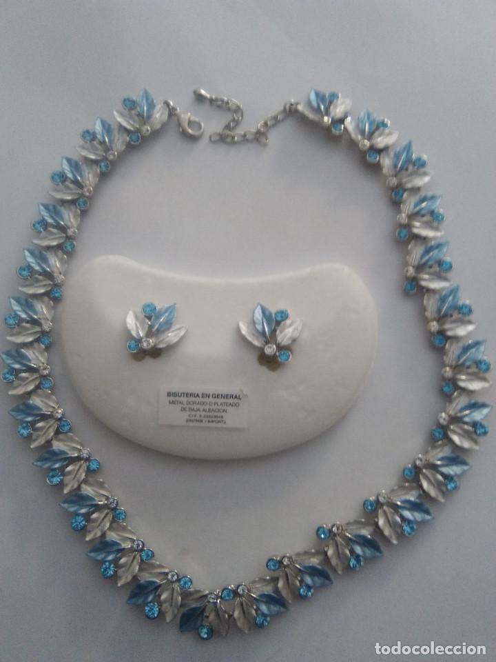Joyeria: Gargantilla y pendientes en hojas - Foto 1