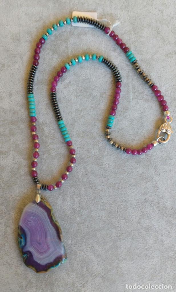 Joyeria: COLLAR MULTIGEMA CON COLGANTE DE &Aacute;GATA. - Foto 1