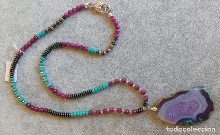 Joyeria: COLLAR MULTIGEMA CON COLGANTE DE &Aacute;GATA. - Foto 2