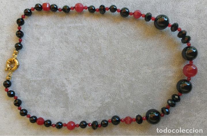 Joyeria: COLLAR DE &Oacute;NIX Y &Aacute;GATA BURDEOS. - Foto 2