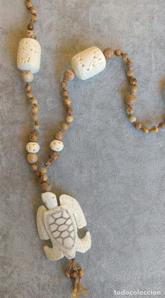 Joyeria: COLLAR DE PIEDRA TIERRA Y HUESO. - Foto 2