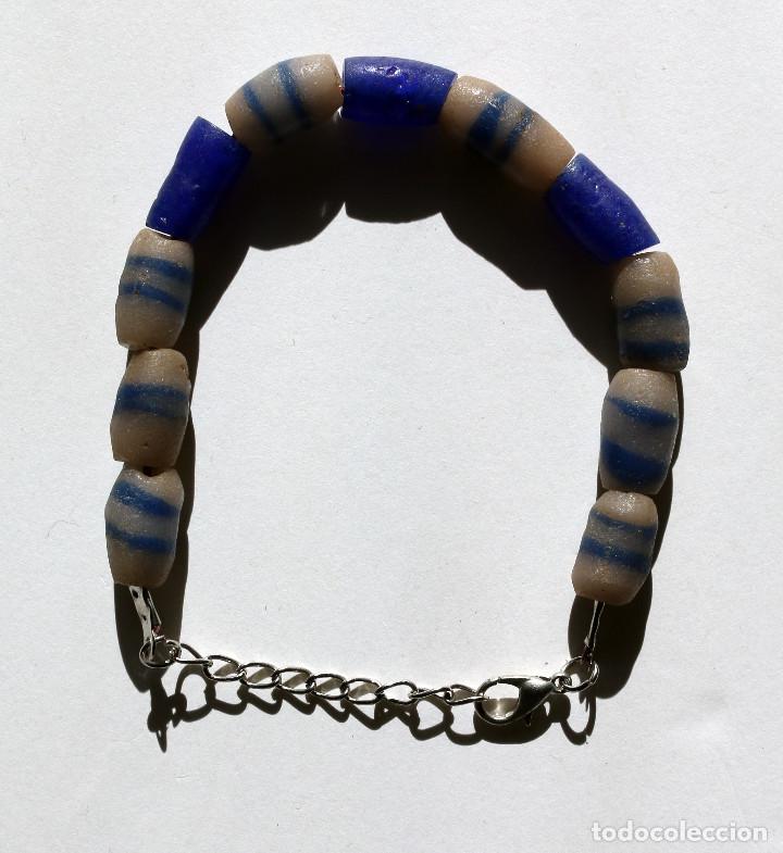 Joalharia: PULSERA REALIZADA CON ANTIGUAS CUENTAS TRIBALES DE VIDRIO FUNDIDO