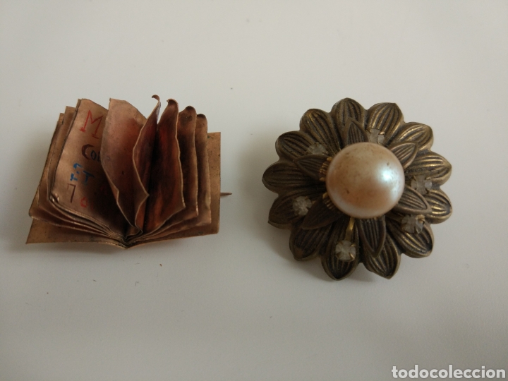 Joyeria: Par de alfileres antiguos - Foto 1