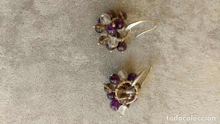 Joyeria: pendientes de bisuter&iacute;a en color plata - Foto 1