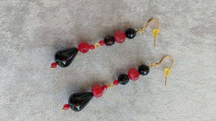 Joyeria: COLLAR DE &Oacute;NIX Y &Aacute;GATA BURDEOS. - Foto 3