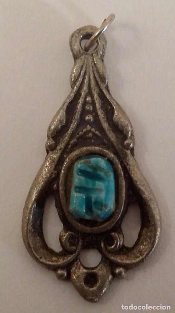 Joyeria: COLGANTE CON PIEDRA AZUL. DIJE - Foto 1