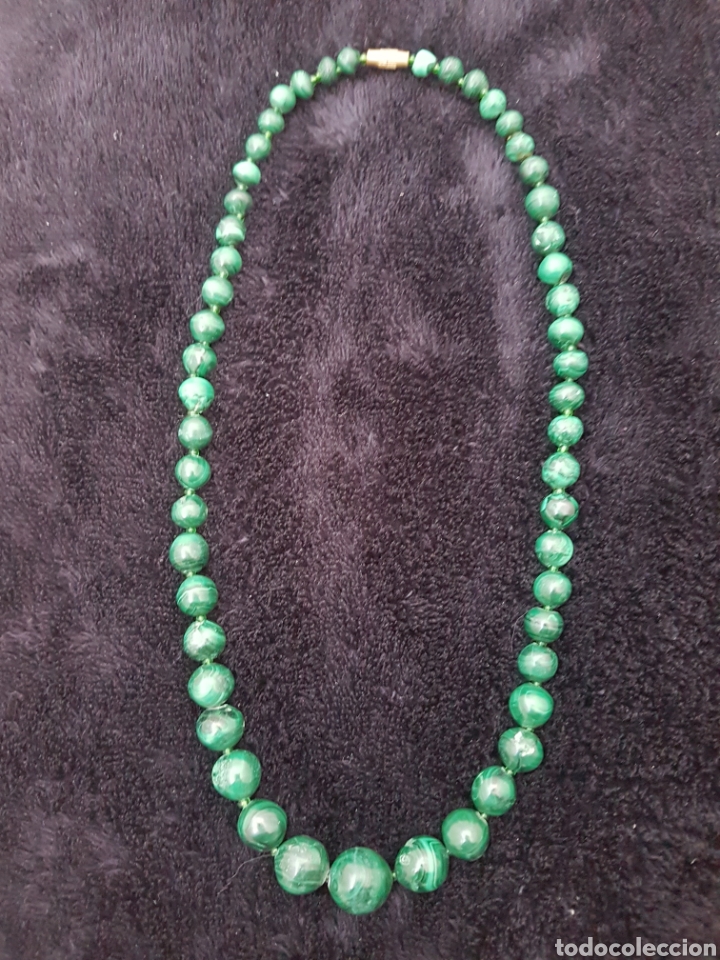 Joyeria: COLLAR de MALAQUITA VERDE 55 CM - Foto 2