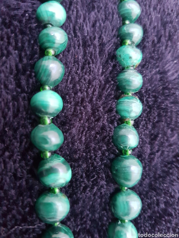 Joyeria: COLLAR de MALAQUITA VERDE 55 CM - Foto 3