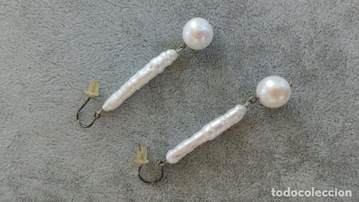 Joyeria: pendientes montados en plata y perla - Foto 1