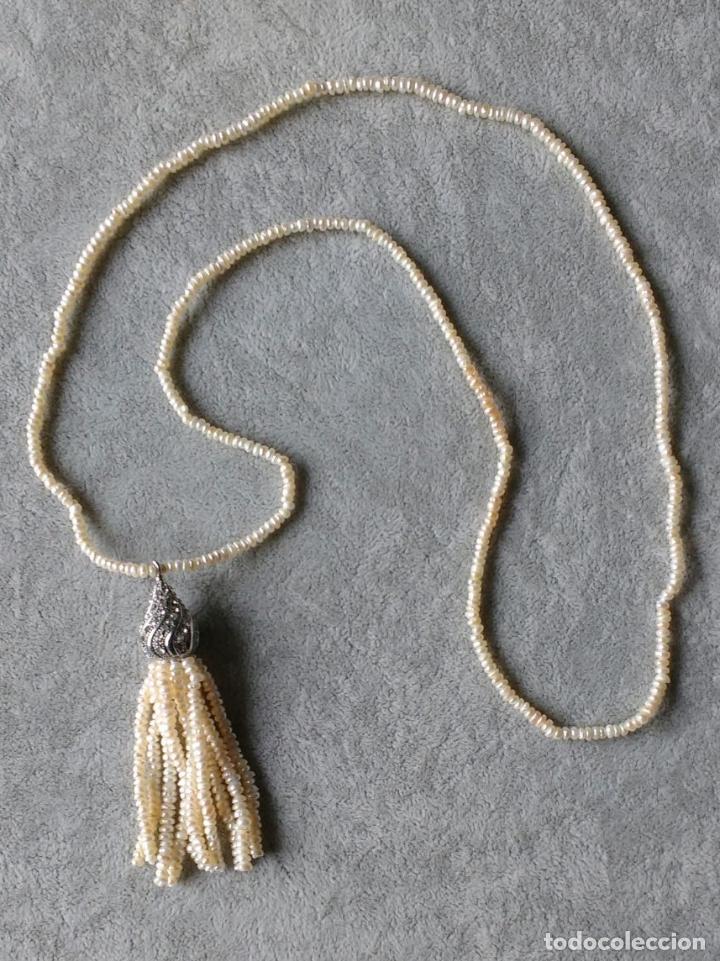 Joaillerie: COLLAR LARGO DE PERLITAS