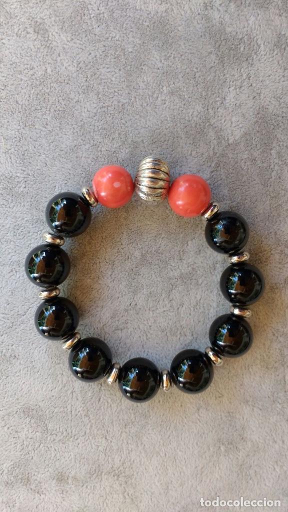 Joyeria: pulsera de &oacute;nix con coral/bisuter&iacute;a - Foto 1