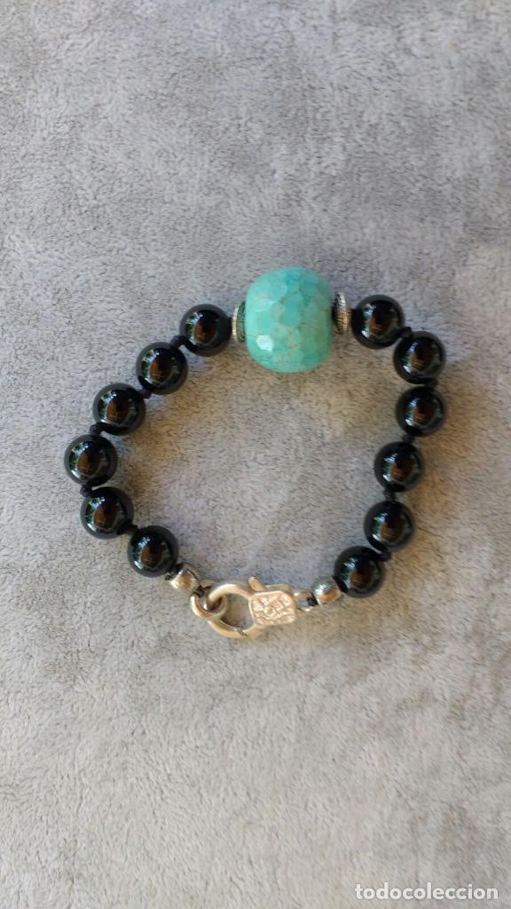 Joyeria: pulsera &oacute;nix/polvo turquesa/bisuter&iacute;a - Foto 1