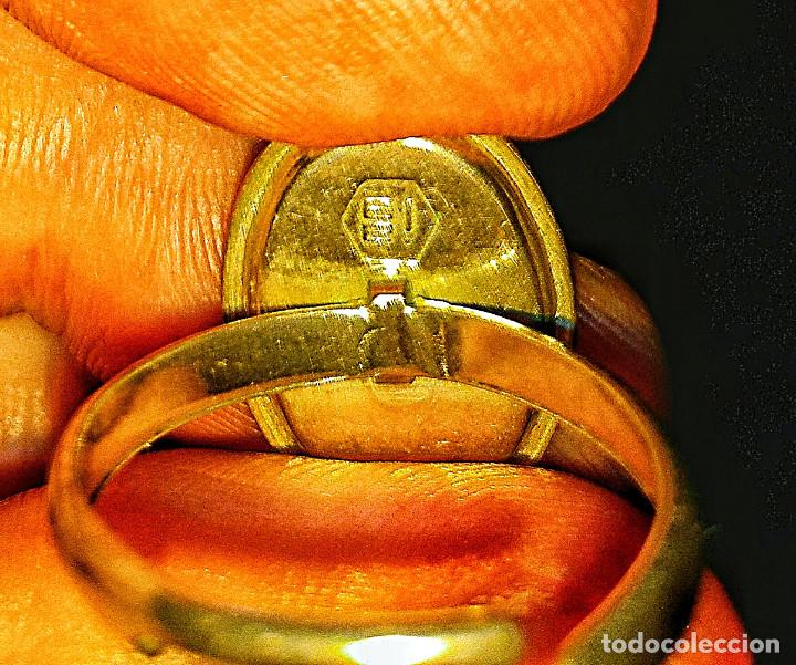 Schmuck: anillo adaptable , dorado-plateado