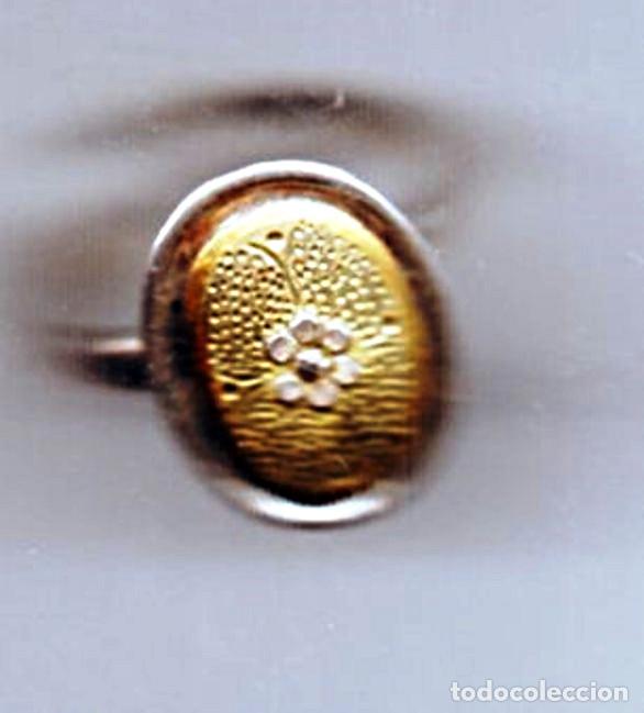 Joyeria: anillo adaptable , dorado-plateado - Foto 2