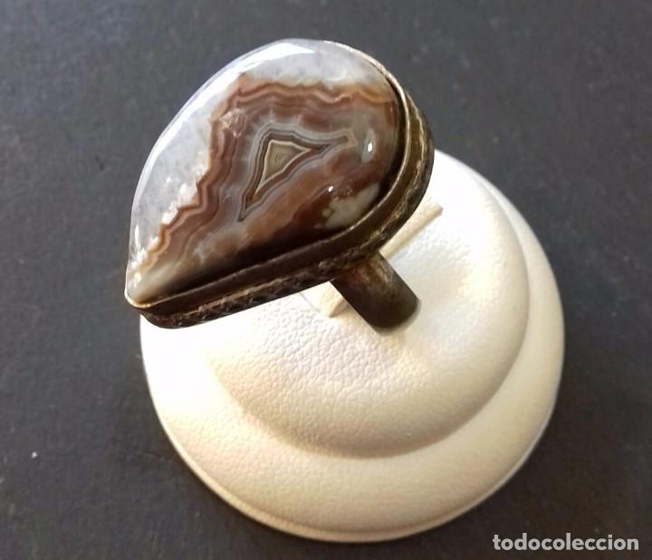 Joyeria: Anillo vintage en Plata de Ley y &Aacute;gata - Foto 1