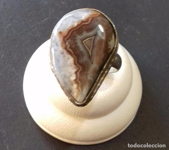 Joyeria: Anillo vintage en Plata de Ley y &Aacute;gata - Foto 3