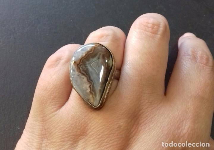 Joyeria: Anillo vintage en Plata de Ley y &Aacute;gata - Foto 5