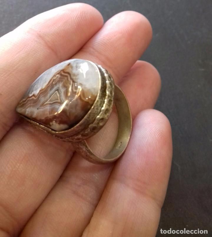 Joyeria: Anillo vintage en Plata de Ley y &Aacute;gata - Foto 6