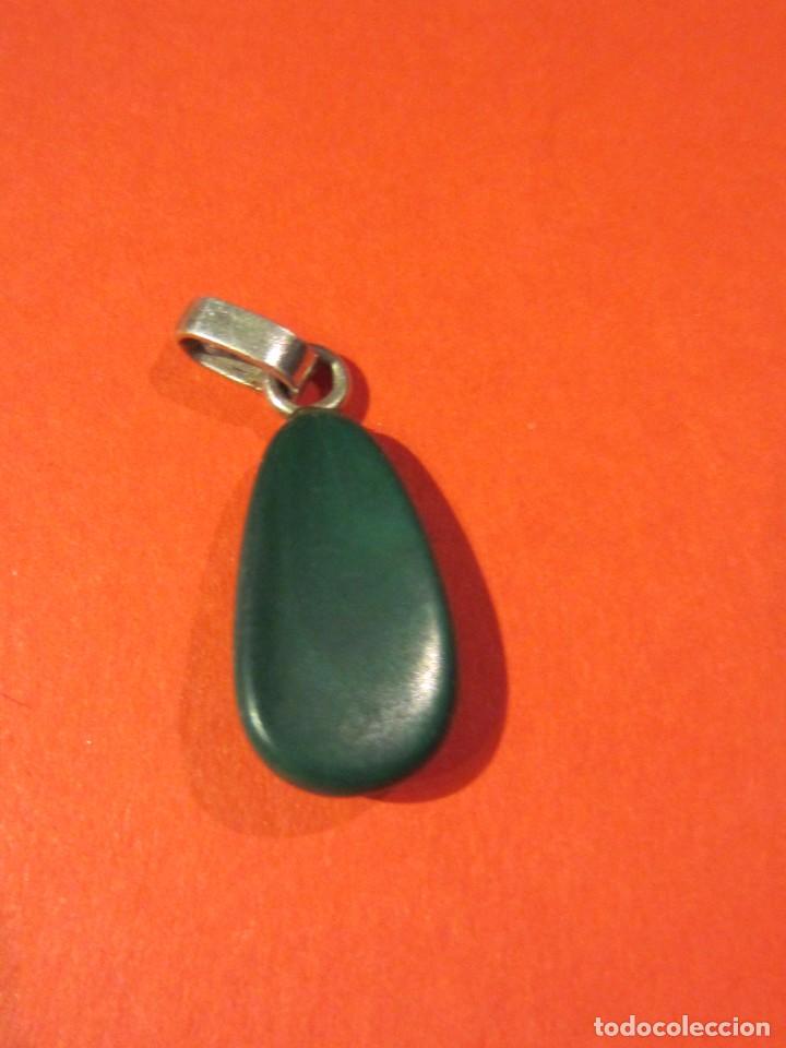 Joyeria: Colgante de Agata verde. - Foto 2