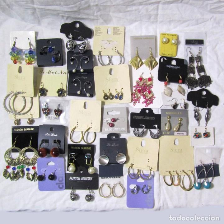 Joyeria: 34 pares de pendientes de colgar. Sin uso - Foto 1