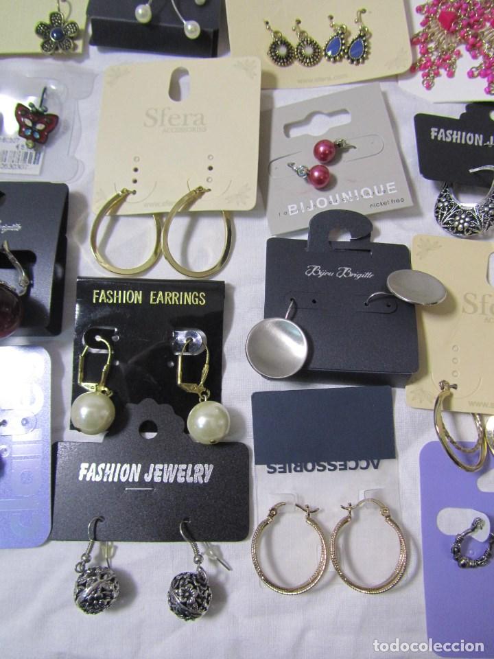 Joyeria: 34 pares de pendientes de colgar. Sin uso - Foto 8