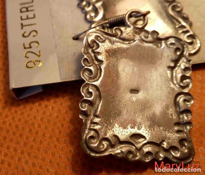 Joyeria: PENDIENTES DE PLATA. A&ntilde;os 80-90. Sin usar. - Foto 4