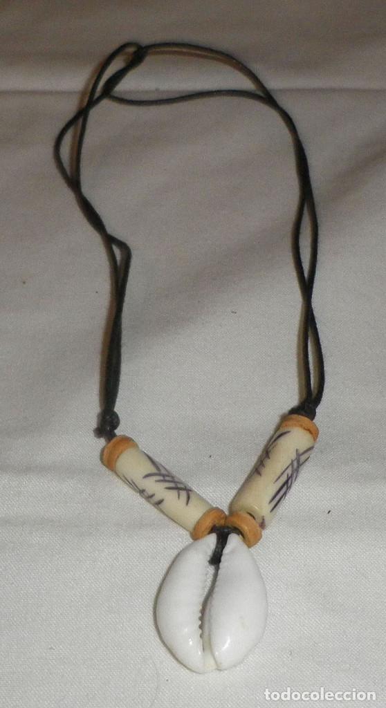Joalharia: collar con caracola traida de madagastar