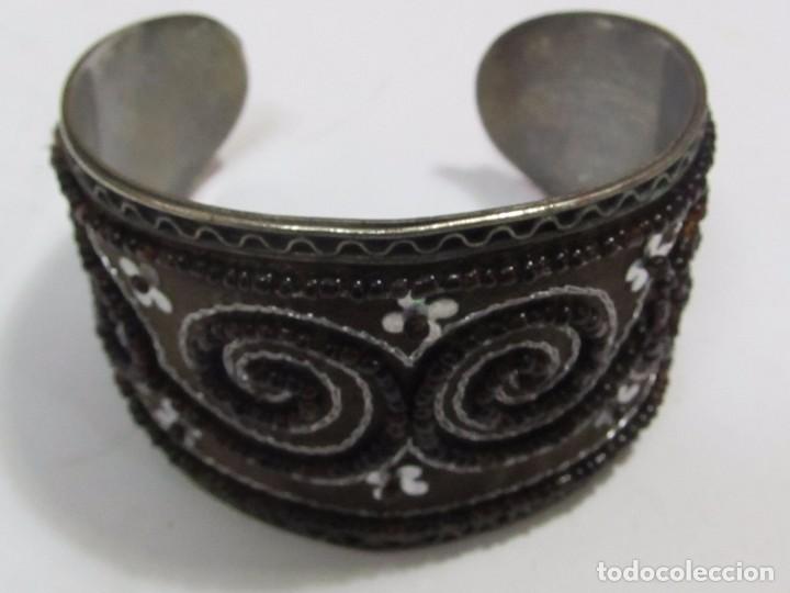 Joyeria: BRAZALETE PLATEADO DECORADO CON PIEDRAS /PUL201 - Foto 2