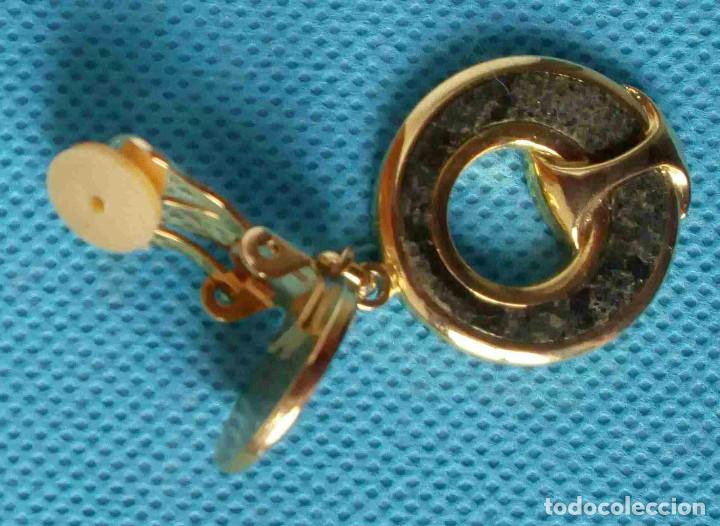 Joyeria: PENDIENTES DE PIEL. De pinza. A&ntilde;os 90. Sin usar. - Foto 6