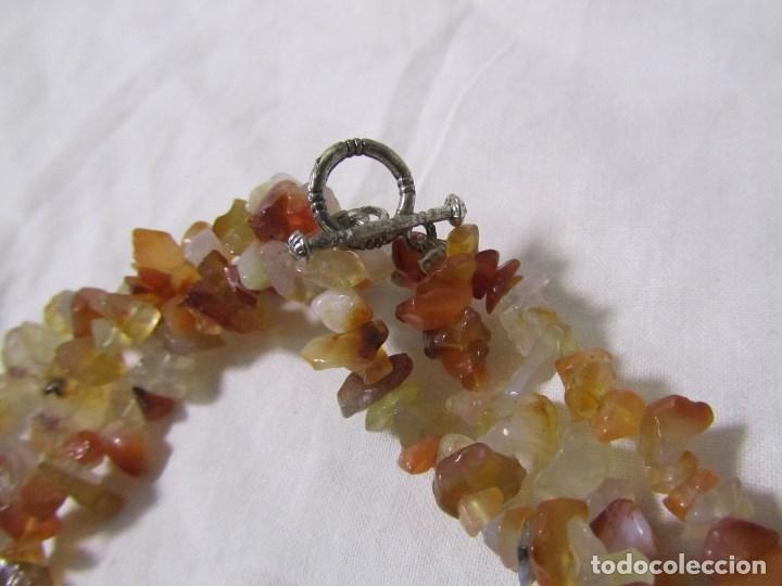Joyeria: 2 collares triples de curzo carneola y &aacute;gata - Foto 2