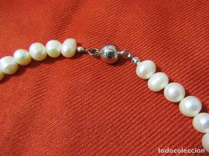 Joyeria: Collar de perlas de agua dulce Broche im&aacute;n - Foto 2