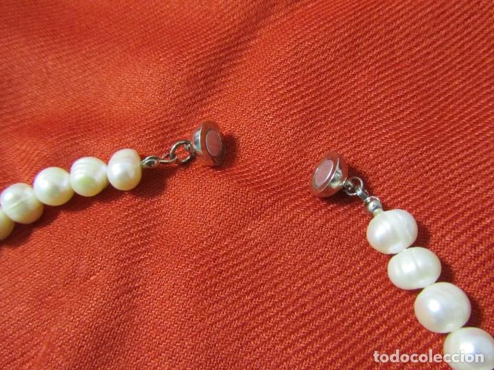 Joyeria: Collar de perlas de agua dulce Broche im&aacute;n - Foto 3