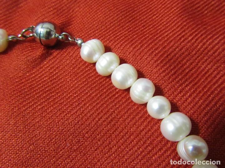 Joyeria: Collar de perlas de agua dulce Broche im&aacute;n - Foto 4