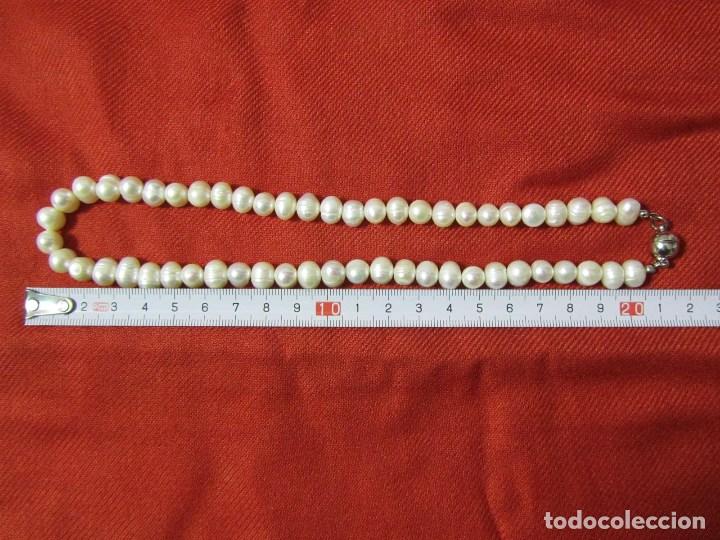 Joyeria: Collar de perlas de agua dulce Broche im&aacute;n - Foto 9