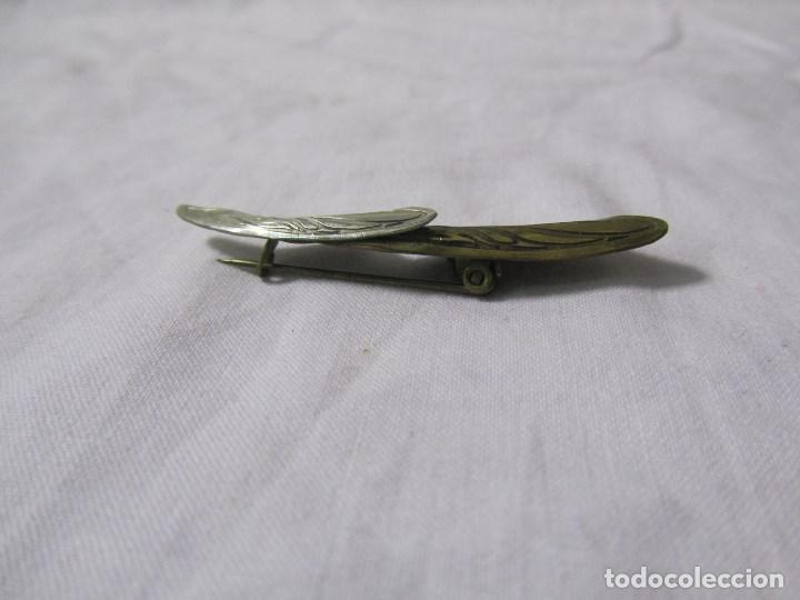 Joyeria: Antiguo broche de dos metales - Foto 4