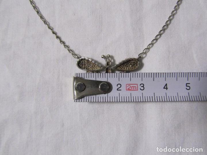 Joyeria: Colgante de plata en forma de mariposa con cadena de plata - Foto 4