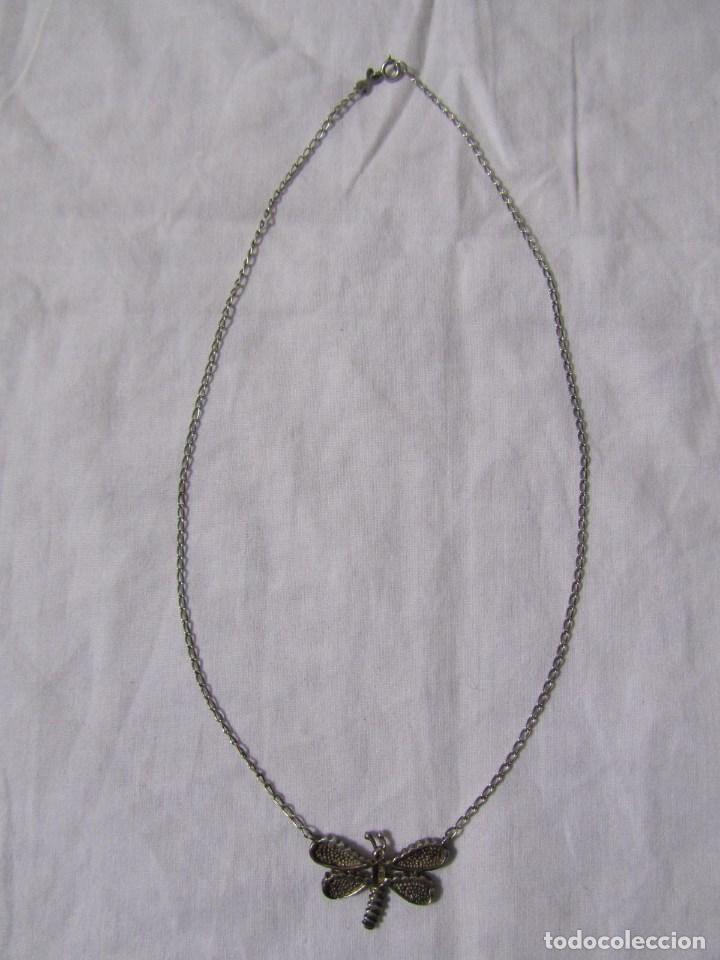 Joyeria: Colgante de plata en forma de mariposa con cadena de plata - Foto 5