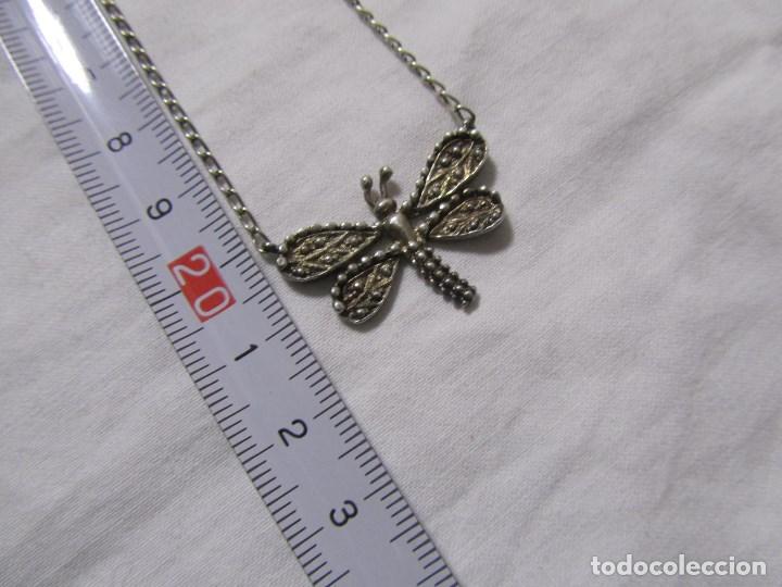 Joyeria: Colgante de plata en forma de mariposa con cadena de plata - Foto 9