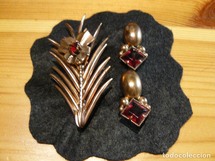 Joyeria: CONJUNTO PENDIENTES Y BROCHE - A&Ntilde;OS 50 - Foto 1