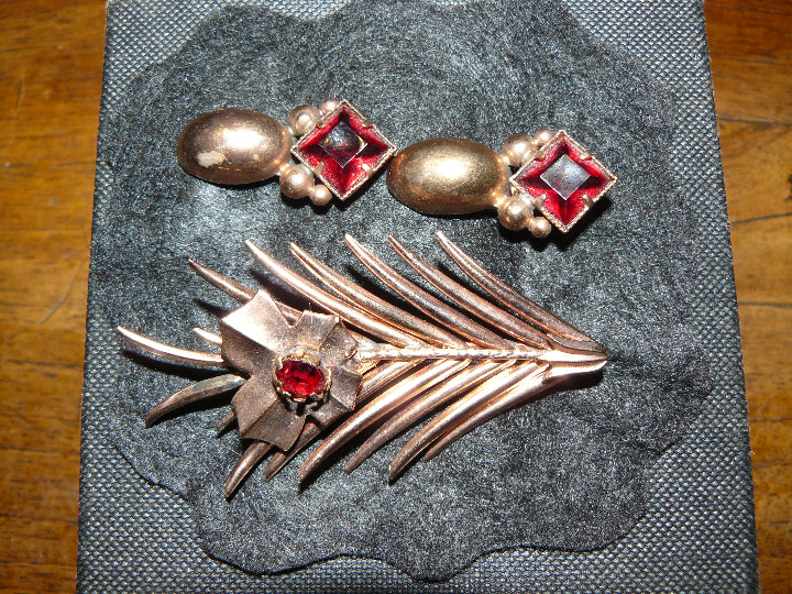 Joyeria: CONJUNTO PENDIENTES Y BROCHE - A&Ntilde;OS 50 - Foto 3
