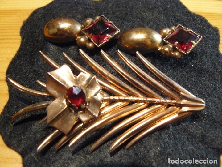 Joyeria: CONJUNTO PENDIENTES Y BROCHE - A&Ntilde;OS 50 - Foto 2
