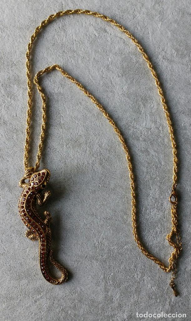Joaillerie: COLLAR CADENA METAL CON LAGARTO.