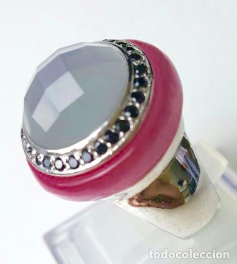 Joyeria: PLATA LEY 925 AGATA CIRCONITAS NEGRAS &iexcl;NUEVA A ESTRENAR!!