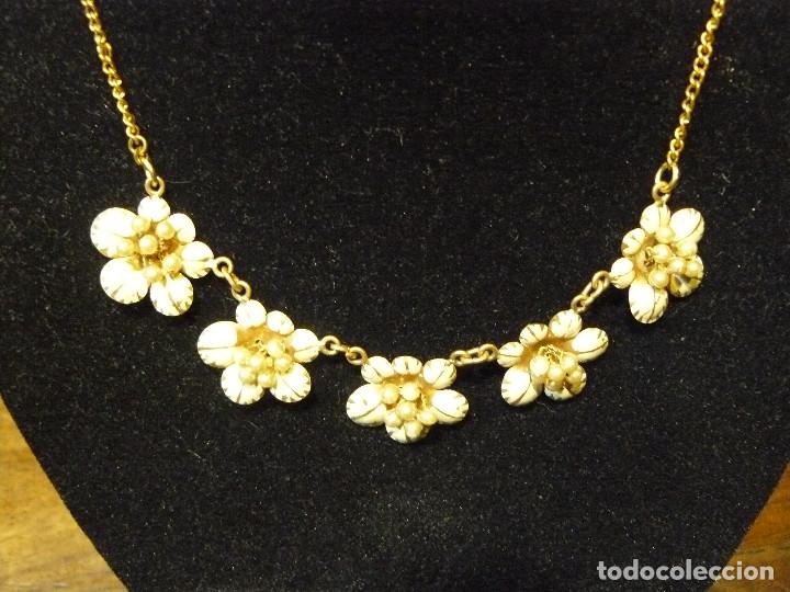 Joyeria: GARGANTILLA FLORES -VINTAGE - Foto 2