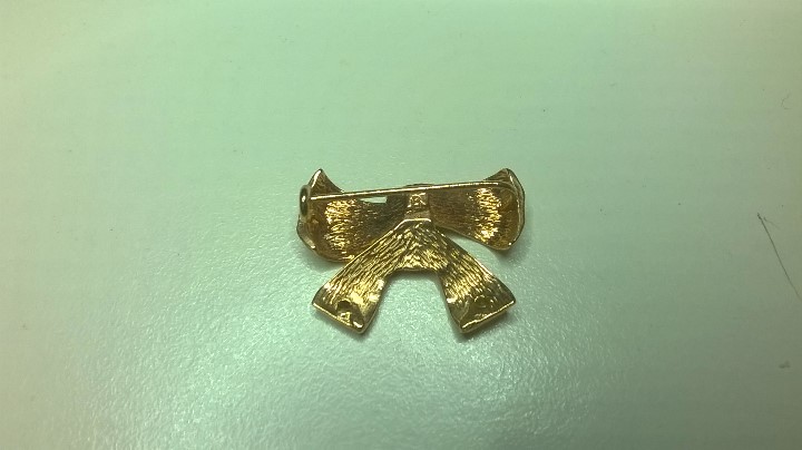 Joyeria: BROCHE DE SE&Ntilde;ORA, LAZO DORADO CON BRILLANTITOS - Foto 4